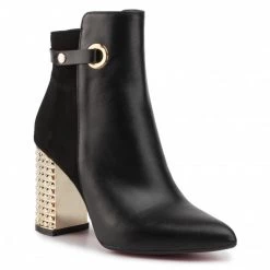 R.Polański Bottes Et Autres Bottines R.POLAŃSKI - 1039 Czarny Lico/Czarny Zamsz Noir