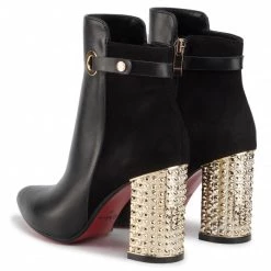 R.Polański Bottes Et Autres Bottines R.POLAŃSKI - 1039 Czarny Lico/Czarny Zamsz Noir -R.Polański Soldes Magasin 0000206659101 03 mf