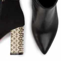 R.Polański Bottes Et Autres Bottines R.POLAŃSKI - 1039 Czarny Lico/Czarny Zamsz Noir -R.Polański Soldes Magasin 0000206659101 07 mf