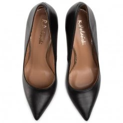 R.Polański Chaussures Basses Talons Aiguilles R.POLAŃSKI - 1042 Czarny Lico Noir -R.Polański Soldes Magasin 0000206711939 05 pc