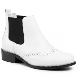R.Polański Bottes Et Autres Bottines Chelsea R.POLAŃSKI - 0952 Biały Lico Blanc