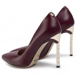 R.Polański Chaussures Basses Talons Aiguilles R.POLAŃSKI - 0808 Bordo Lico Bordeaux -R.Polański Soldes Magasin 0000206829405 04 kb