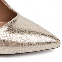 R.Polański Chaussures Basses Talons Aiguilles R.POLAŃSKI - 0808 Złoty Snake Or -R.Polański Soldes Magasin 0000206837929 06 mn