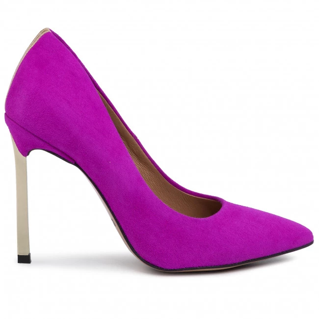 R.Polański Chaussures Basses Talons Aiguilles R.POLAŃSKI - 1044 Fuksja Zamsz Violet 2 R.Polański Chaussures Basses Talons Aiguilles R.POLAŃSKI - 1044 Fuksja Zamsz Violet – Image 2