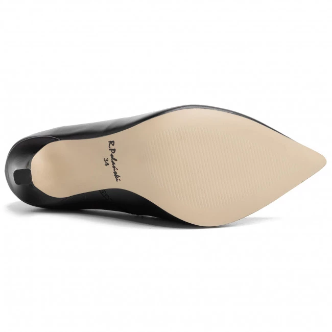 R.Polański Chaussures Basses Talons Aiguilles R.POLAŃSKI - 1048 Czarny Lico Noir 4 R.Polański Chaussures Basses Talons Aiguilles R.POLAŃSKI - 1048 Czarny Lico Noir – Image 4