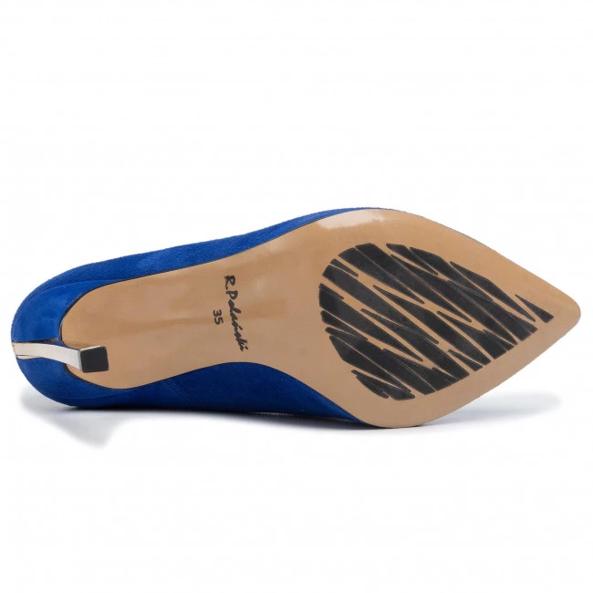 R.Polański Chaussures Basses Talons Aiguilles R.POLAŃSKI - 1044 Chaber Zamsz Bleu 4 R.Polański Chaussures Basses Talons Aiguilles R.POLAŃSKI - 1044 Chaber Zamsz Bleu – Image 4