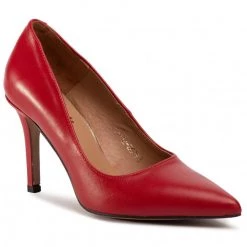 R.Polański Chaussures Basses Talons Aiguilles R.POLAŃSKI - 1042 Czerwony Lico Rouge