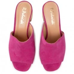 R.Polański Mules Et Sandales Mules / Sandales De Bain R.POLAŃSKI - 0940 Magnolia Zamsz Rose -R.Polański Soldes Magasin 0000207025806 05 pa