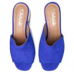 R.Polański Mules Et Sandales Mules / Sandales De Bain R.POLAŃSKI - 0940 Chaber Zamsz Bleu Marine -R.Polański Soldes Magasin 0000207030299 05 dp