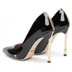 R.Polański Chaussures Basses Talons Aiguilles R.POLAŃSKI - 1044 Czarny Lakier Noir -R.Polański Soldes Magasin 0000207030398 04 ws