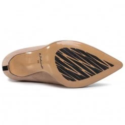 R.Polański Chaussures Basses Talons Aiguilles R.POLAŃSKI - 1044 Beżowy Zamsz Beige -R.Polański Soldes Magasin 0000207030558 03 wj