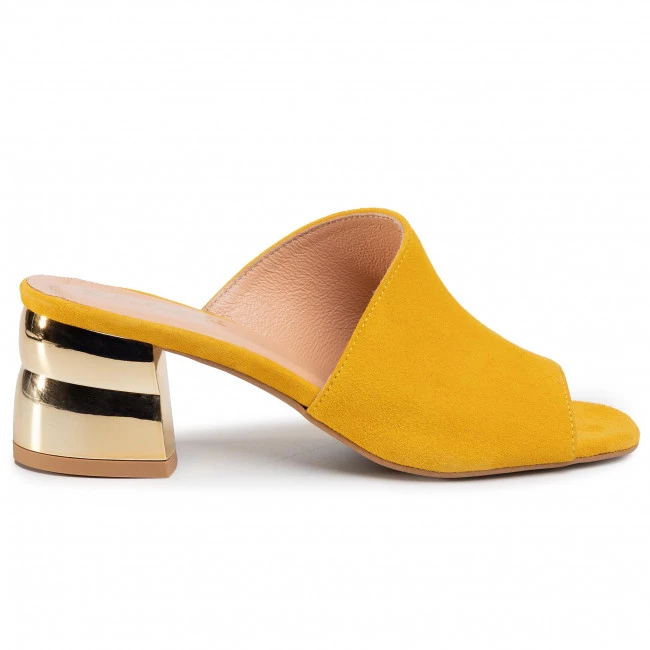 R.Polański Mules Et Sandales Mules / Sandales De Bain R.POLAŃSKI - 0940 Żółty Zamsz Jaune 2 R.Polański Mules Et Sandales Mules / Sandales De Bain R.POLAŃSKI - 0940 Żółty Zamsz Jaune – Image 2