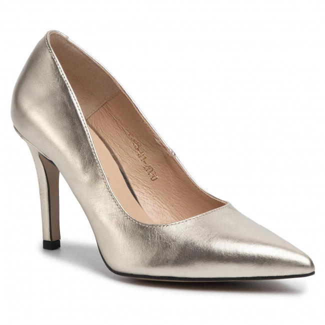 R.Polański Chaussures Basses Talons Aiguilles R.POLAŃSKI - 1042 Złoty Lico 1 Or 1 R.Polański Chaussures Basses Talons Aiguilles R.POLAŃSKI - 1042 Złoty Lico 1 Or