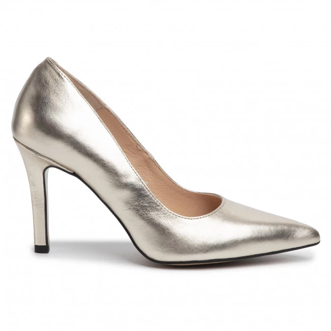 R.Polański Chaussures Basses Talons Aiguilles R.POLAŃSKI - 1042 Złoty Lico 1 Or 2 R.Polański Chaussures Basses Talons Aiguilles R.POLAŃSKI - 1042 Złoty Lico 1 Or – Image 2