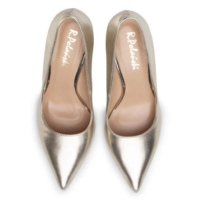 R.Polański Chaussures Basses Talons Aiguilles R.POLAŃSKI - 1042 Złoty Lico 1 Or 5 R.Polański Chaussures Basses Talons Aiguilles R.POLAŃSKI - 1042 Złoty Lico 1 Or – Image 5