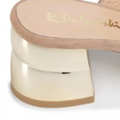 R.Polański Mules Et Sandales Mules / Sandales De Bain R.POLAŃSKI - 0940 Beż Zamsz Beige -R.Polański Soldes Magasin 0000207101463 07 pac