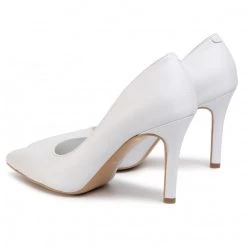 R.Polański Chaussures Basses Talons Aiguilles R.POLAŃSKI - 1042 Biały Lico Blanc -R.Polański Soldes Magasin 0000207128446 04 kk