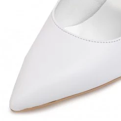 R.Polański Chaussures Basses Talons Aiguilles R.POLAŃSKI - 1042 Biały Lico Blanc -R.Polański Soldes Magasin 0000207128446 06 kk