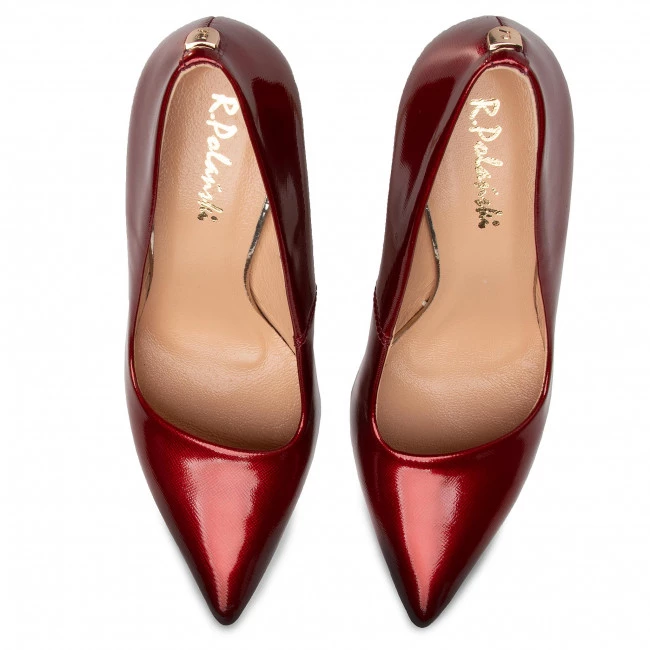 R.Polański Chaussures Basses Talons Aiguilles R.POLAŃSKI - 0808 Bordo Lakier Bordeaux 4 R.Polański Chaussures Basses Talons Aiguilles R.POLAŃSKI - 0808 Bordo Lakier Bordeaux – Image 4
