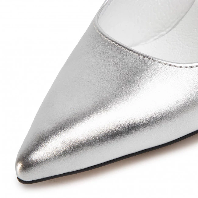 R.Polański Chaussures Basses Talons Aiguilles R.POLAŃSKI - 1042 Srebrny Lico Argent 6 R.Polański Chaussures Basses Talons Aiguilles R.POLAŃSKI - 1042 Srebrny Lico Argent – Image 6