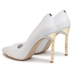 R.Polański Chaussures Basses Talons Aiguilles R.POLAŃSKI - 0808 Biały Lico Złoty Blanc -R.Polański Soldes Magasin 0000207149564 04 sw 1