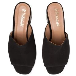 R.Polański Mules Et Sandales Mules / Sandales De Bain R.POLAŃSKI - 0940 Czarny Zamsz Noir -R.Polański Soldes Magasin 0000207152380 07 ki