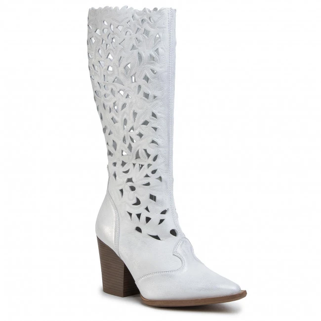 R.Polański Bottes Et Autres Bottes R.POLAŃSKI - 1086 Srebrny Przecierany Argent 1 R.Polański Bottes Et Autres Bottes R.POLAŃSKI - 1086 Srebrny Przecierany Argent