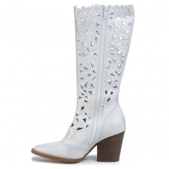 R.Polański Bottes Et Autres Bottes R.POLAŃSKI - 1086 Srebrny Przecierany Argent 5 R.Polański Bottes Et Autres Bottes R.POLAŃSKI - 1086 Srebrny Przecierany Argent – Image 5