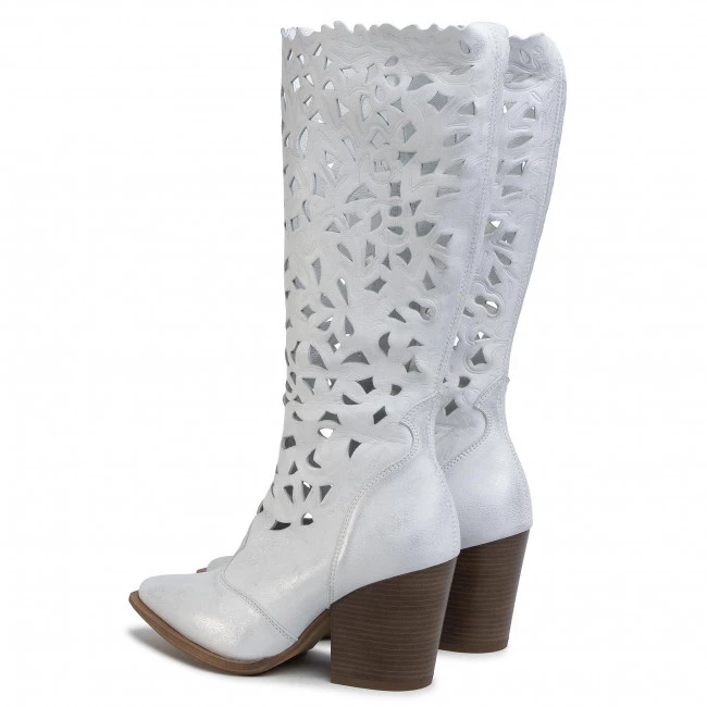 R.Polański Bottes Et Autres Bottes R.POLAŃSKI - 1086 Srebrny Przecierany Argent 3 R.Polański Bottes Et Autres Bottes R.POLAŃSKI - 1086 Srebrny Przecierany Argent – Image 3