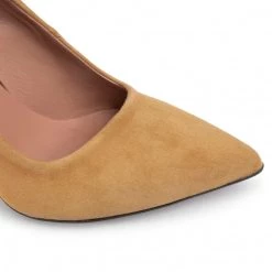 R.Polański Chaussures Basses Talons Aiguilles R.POLAŃSKI - 0808 Yellow Zamsz Jaune -R.Polański Soldes Magasin 0000207221512 5 1