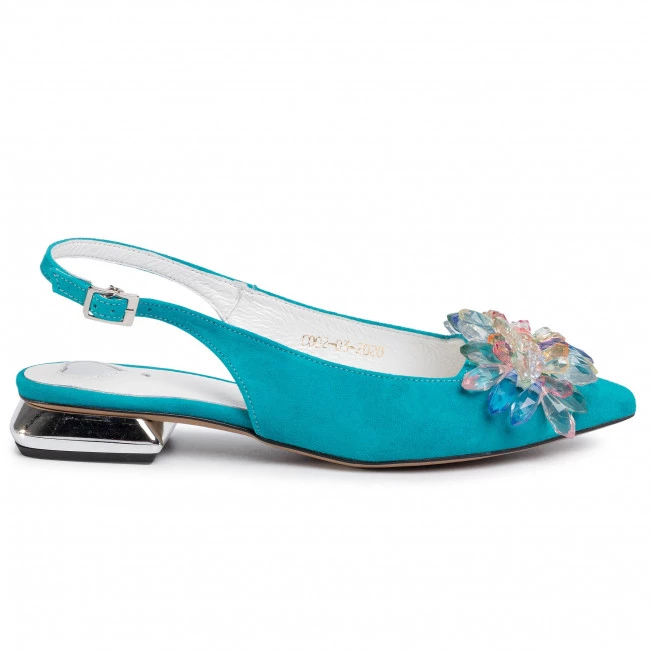 R.Polański Mules Et Sandales Sandales R.POLAŃSKI - 1015 Turkus Zamsz Bleu 2 R.Polański Mules Et Sandales Sandales R.POLAŃSKI - 1015 Turkus Zamsz Bleu – Image 2