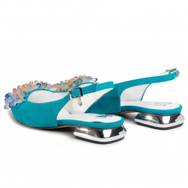 R.Polański Mules Et Sandales Sandales R.POLAŃSKI - 1015 Turkus Zamsz Bleu 3 R.Polański Mules Et Sandales Sandales R.POLAŃSKI - 1015 Turkus Zamsz Bleu – Image 3