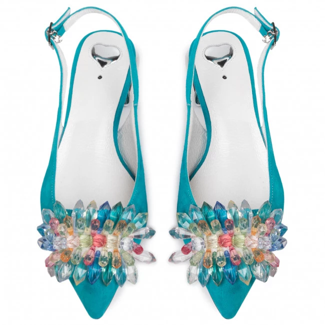 R.Polański Mules Et Sandales Sandales R.POLAŃSKI - 1015 Turkus Zamsz Bleu 5 R.Polański Mules Et Sandales Sandales R.POLAŃSKI - 1015 Turkus Zamsz Bleu – Image 5