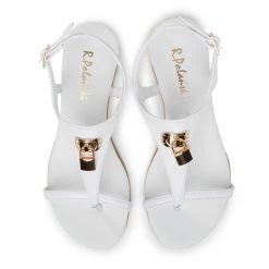 R.Polański Mules Et Sandales Sandales R.POLAŃSKI - 1100 Biały Lico Blanc -R.Polański Soldes Magasin 0000207294271 05 mg