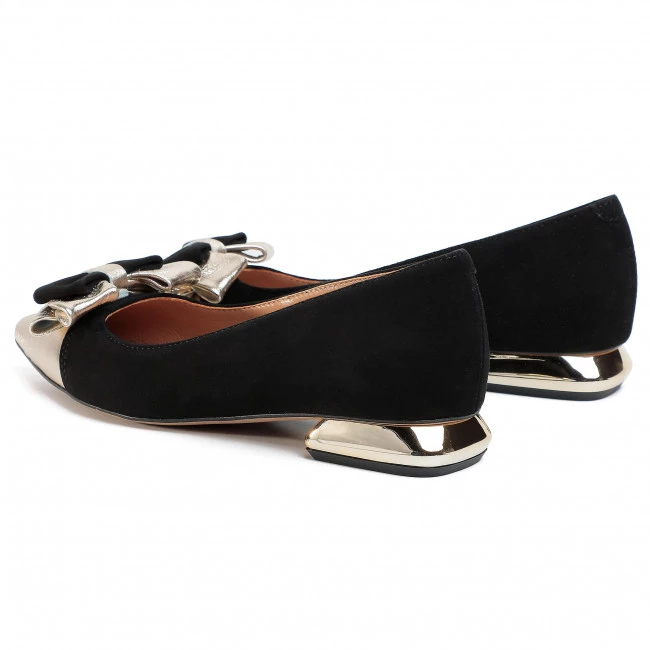 R.Polański Chaussures Basses R.POLAŃSKI - 1008 Czarny Zamsz/Złoty Noir 3 R.Polański Chaussures Basses R.POLAŃSKI - 1008 Czarny Zamsz/Złoty Noir – Image 3