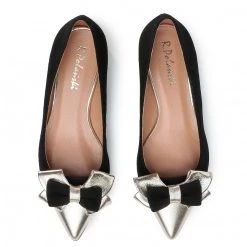 R.Polański Chaussures Basses R.POLAŃSKI - 1008 Czarny Zamsz/Złoty Noir 10 R.Polański Chaussures Basses R.POLAŃSKI - 1008 Czarny Zamsz/Złoty Noir -R.Polański Soldes Magasin 0000207299306 07 ts