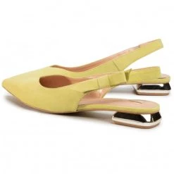 R.Polański Mules Et Sandales Sandales R.POLAŃSKI - 1017 Limonka Zamsz Jaune -R.Polański Soldes Magasin 0000207299467 05 sw