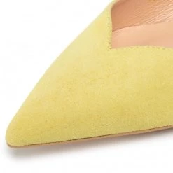 R.Polański Mules Et Sandales Sandales R.POLAŃSKI - 1017 Limonka Zamsz Jaune -R.Polański Soldes Magasin 0000207299467 07 sw