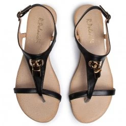 R.Polański Mules Et Sandales Sandales R.POLAŃSKI - 1100 Czarny Lico Noir -R.Polański Soldes Magasin 0000207310261 05 sw