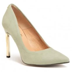 R.Polański Chaussures Basses Talons Aiguilles R.POLAŃSKI - 0808 Mięta Zamsz Vert