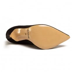 R.Polański Chaussures Basses Talons Aiguilles R.POLAŃSKI - 1048 Czarny Zamsz Noir -R.Polański Soldes Magasin 0000207325555 03 ts