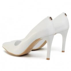 R.Polański Chaussures Basses Talons Aiguilles R.POLAŃSKI - 0760/A Biały Lico Blanc -R.Polański Soldes Magasin 0000207332621 03 ts