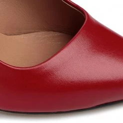 R.Polański Chaussures Basses Talons Aiguilles R.POLAŃSKI - 0760/A Czerwony Lico Rouge -R.Polański Soldes Magasin 0000207332720 05 ts