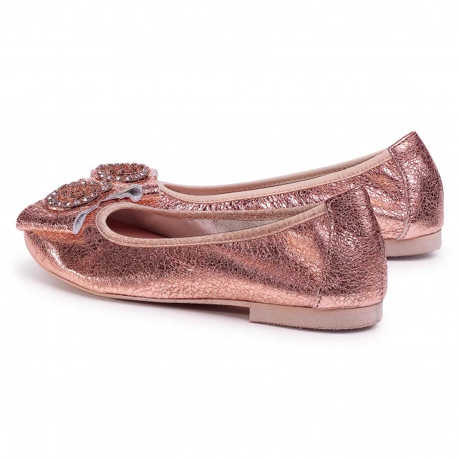 R.Polański Chaussures Basses Ballerines R.POLAŃSKI - 0943 Szampański Kryształ Rose 3 R.Polański Chaussures Basses Ballerines R.POLAŃSKI - 0943 Szampański Kryształ Rose – Image 3