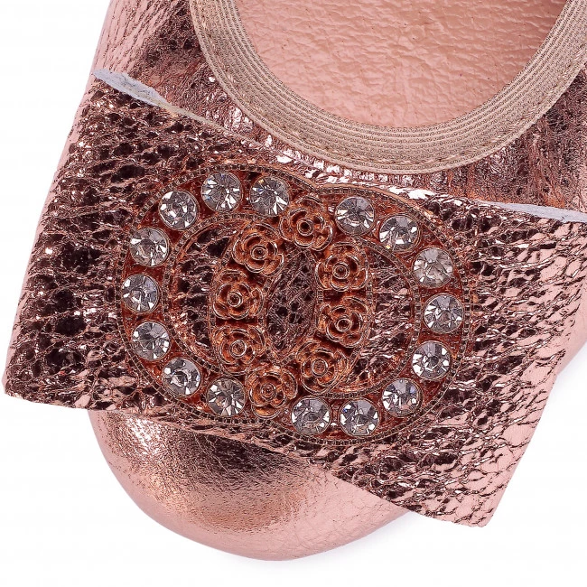 R.Polański Chaussures Basses Ballerines R.POLAŃSKI - 0943 Szampański Kryształ Rose 6 R.Polański Chaussures Basses Ballerines R.POLAŃSKI - 0943 Szampański Kryształ Rose – Image 6