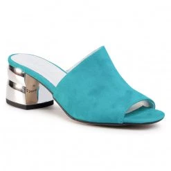 R.Polański Mules Et Sandales Mules / Sandales De Bain R.POLAŃSKI - 0940 Turkus Zamsz Bleu