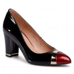 R.Polański Chaussures Basses R.POLAŃSKI - 1111 Czarny Lakier Czerwony Noir