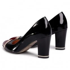 R.Polański Chaussures Basses R.POLAŃSKI - 1111 Czarny Lakier Czerwony Noir -R.Polański Soldes Magasin 0000207347977 3