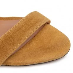 R.Polański Mules Et Sandales Sandales R.POLAŃSKI - 0876 Yellow Zamsz Jaune -R.Polański Soldes Magasin 0000207365186 03 mt