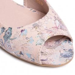 R.Polański Mules Et Sandales Sandales R.POLAŃSKI - 1098 Różowy Kwiaty Rose -R.Polański Soldes Magasin 0000207379626 06 kt